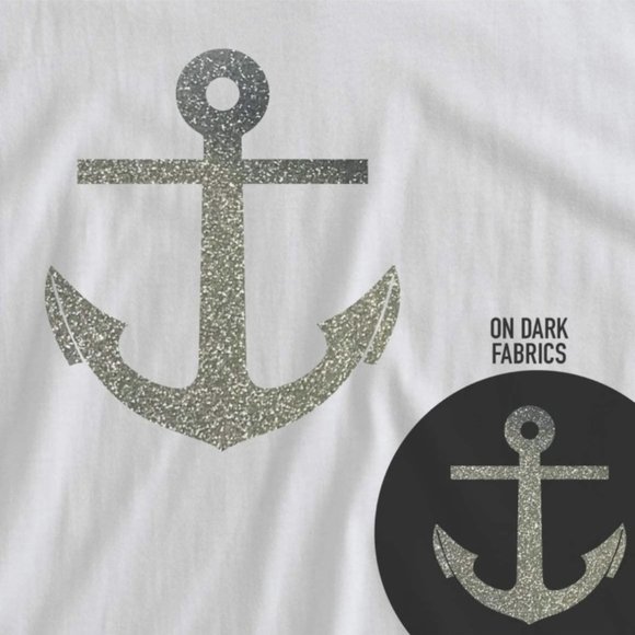 20" x 12" Glitter Silver Siser Easyweed HTV Heat Transfer Iron-On Vinyl - Picture 6 of 6